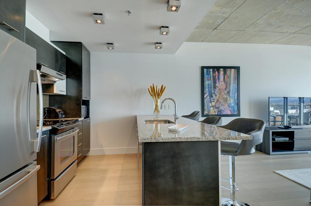 شقة Les Immeubles Charlevoix - Le 760-516 مدينة كويبيك الغرفة الصورة